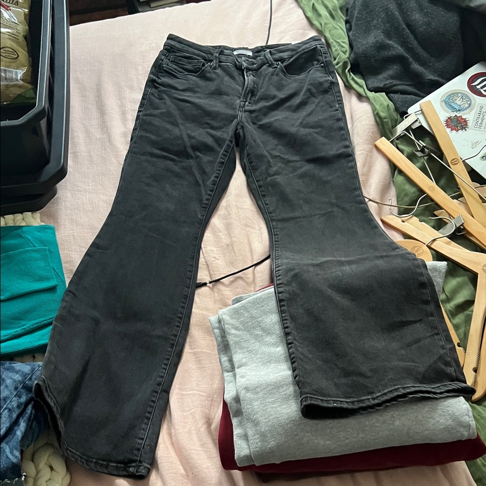 Good American Charcoal Jeans